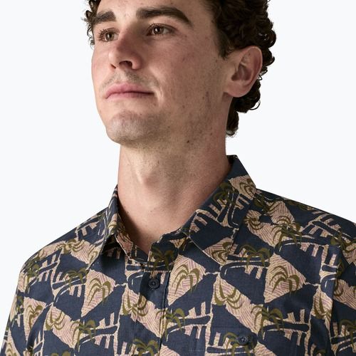 Férfi ing Patagonia Go To jaguar geo/dolomite blue