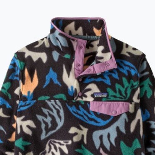 Női trekking pulóver Patagonia LW Synch Snap-T P/O kaleido/black