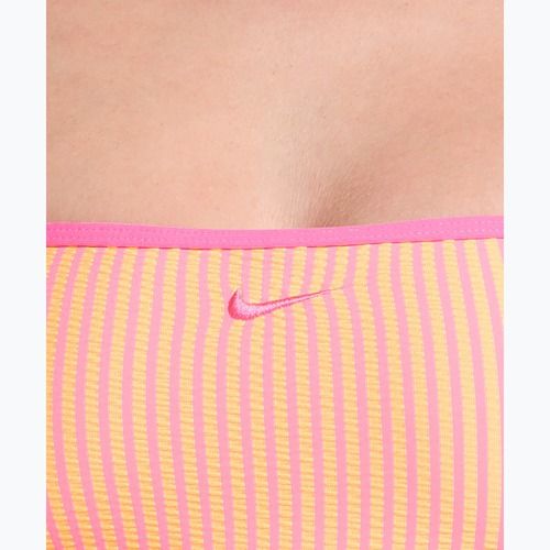 Fürdőruha felső Nike Ripple Texture Bralette Classic Bikini pink glow