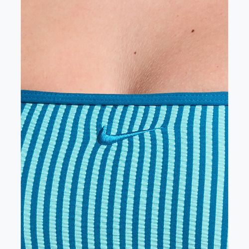 Fürdőruha felső Nike Ripple Texture Bralette Classic Bikini bleached turquoise