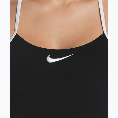 Női egyrészes fürdőruha Nike Hydrastrong Logo Graphic T-Back black
