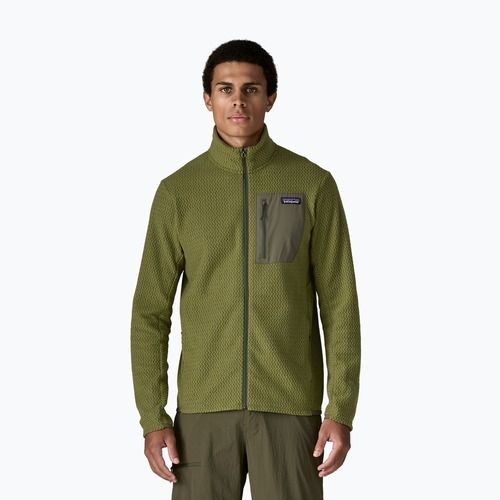 Férfi trekking pulóver Patagonia R1 Air caper green