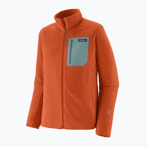 Férfi trekking pulóver Patagonia R1 Air coal orange