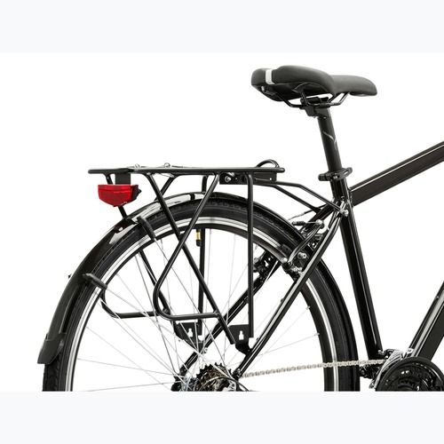 Férfi trekking kerékpár KROSS Trans 1.0 black/silver/gloss