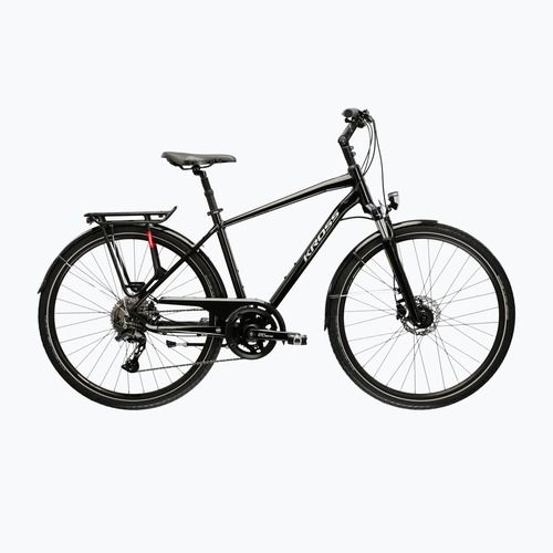 Férfi trekking kerékpár KROSS Trans 7.0 black/silver/gloss