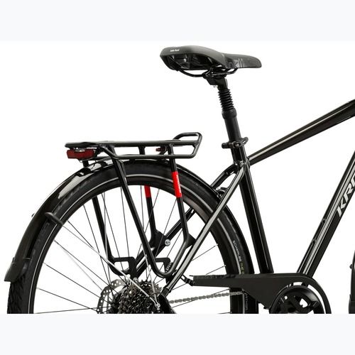Férfi trekking kerékpár KROSS Trans 7.0 black/silver/gloss