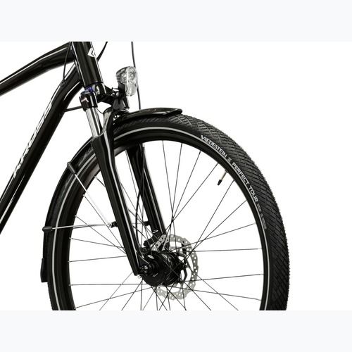 Férfi trekking kerékpár KROSS Trans 7.0 black/silver/gloss