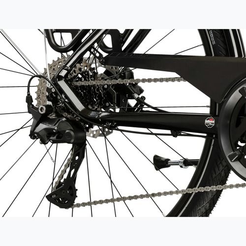 Férfi trekking kerékpár KROSS Trans 7.0 black/silver/gloss
