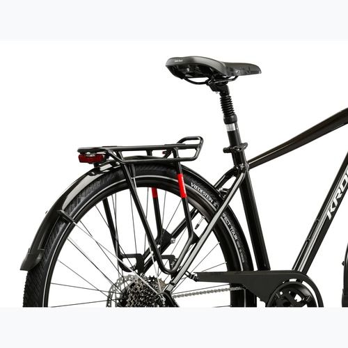 Férfi trekking kerékpár KROSS Trans 7.0 black/silver/gloss