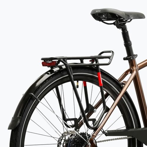 Férfi trekking kerékpár KROSS Trans 5.0 brown/silver/gloss