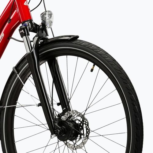 Női trekking kerékpár KROSS Trans 5.0 In red/silver/gloss