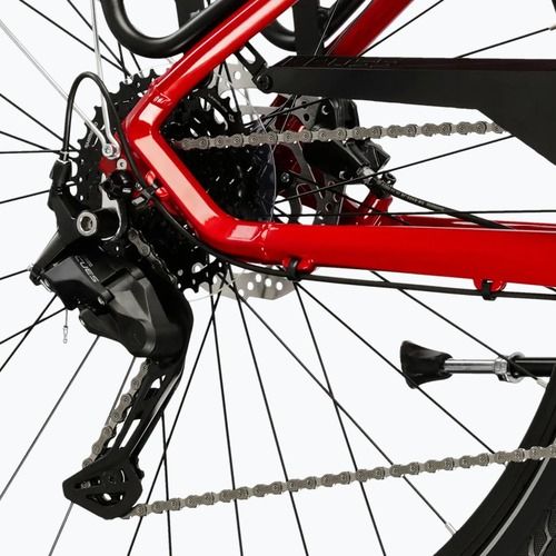 Női trekking kerékpár KROSS Trans 5.0 In red/silver/gloss