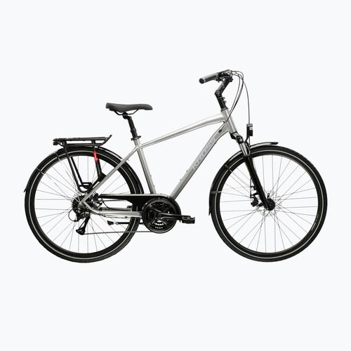 Férfi trekking kerékpár KROSS Trans 3.0 silver/blue/gloss