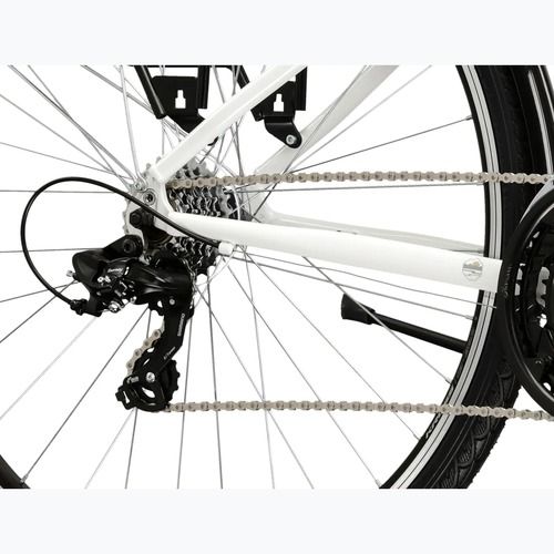 Női trekking kerékpár KROSS Trans 1.0 In white/grey/gloss