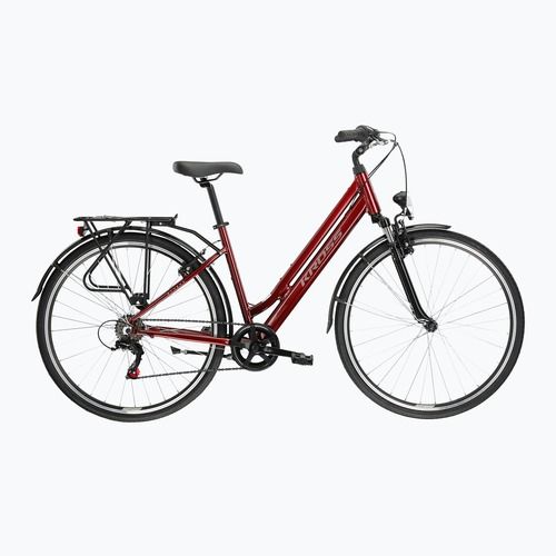 Városi kerékpár KROSS Sentio 1.0 ruby/grey/gloss