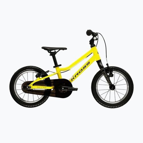 Gyermekkerékpár KROSS Liftie 14 yellow/black/matte