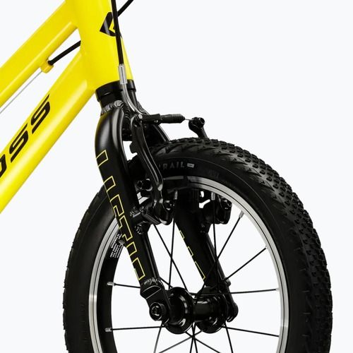 Gyermekkerékpár KROSS Liftie 14 yellow/black/matte