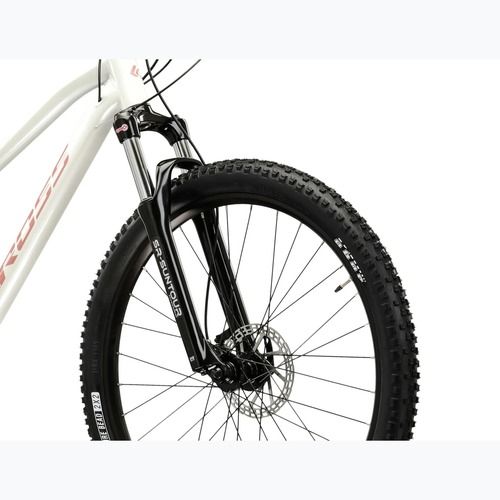 Női mountain bike KROSS Lea 5.0 27,5" white/pink/gloss