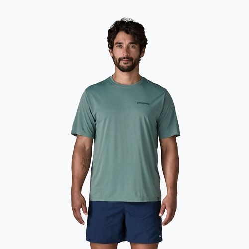 Férfi póló Patagonia Capilene Cool Daily - Boardshort Logo blue sage/light blue sage x-dye
