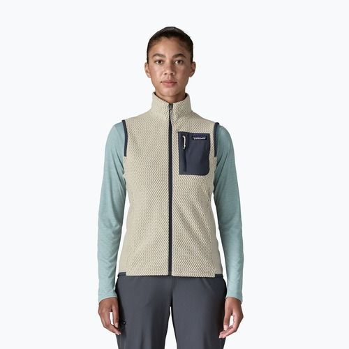 Női mellény Patagonia R1 Air wool white