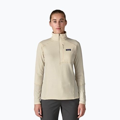 Női polár pulóver Patagonia R1 wool white