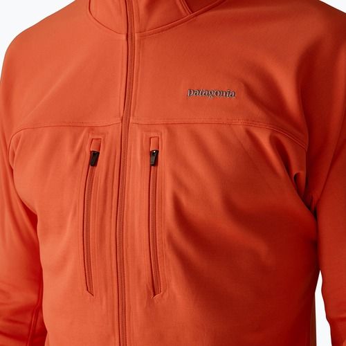 Férfi pulóver Patagonia R1 Ultralight Hoody coal orange