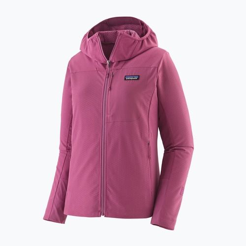 Női softshell dzseki Patagonia R1 CrossStrata Hoody faded magenta