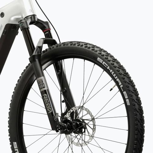 Női elektromos kerékpár KROSS Influx Hyb 5.0 W 27.5 el. 800 Wh silver/blue/gloss