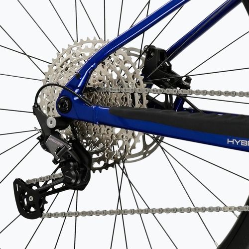 Elektromos kerékpár KROSS Influx Hyb 4.0 29 el. 800 Mh blue/light blue/gloss