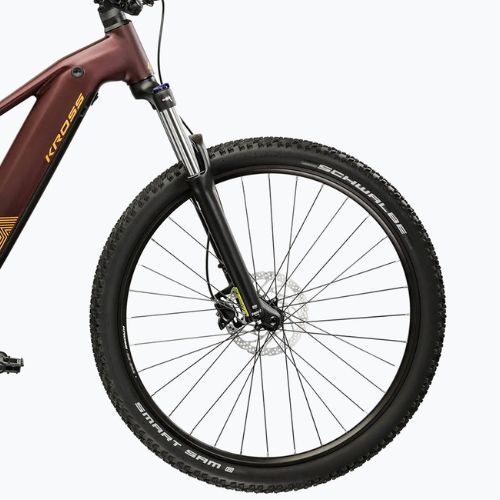 Elektromos kerékpár KROSS Influx Hyb 3.0 29 el. 800 Wh ruby/gold/matte