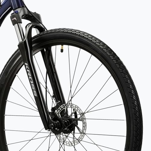Cross kerékpár KROSS Evado 5.0 navy/silver/gloss