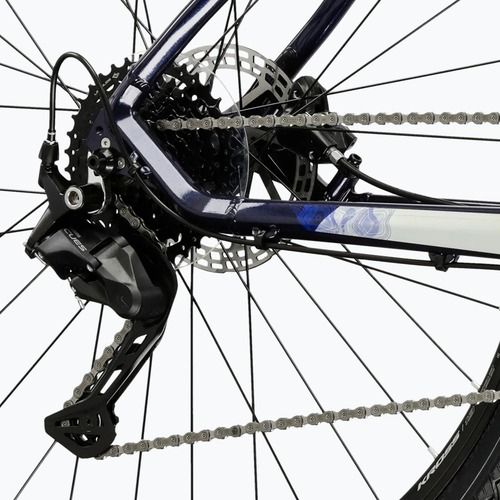 Cross kerékpár KROSS Evado 5.0 navy/silver/gloss