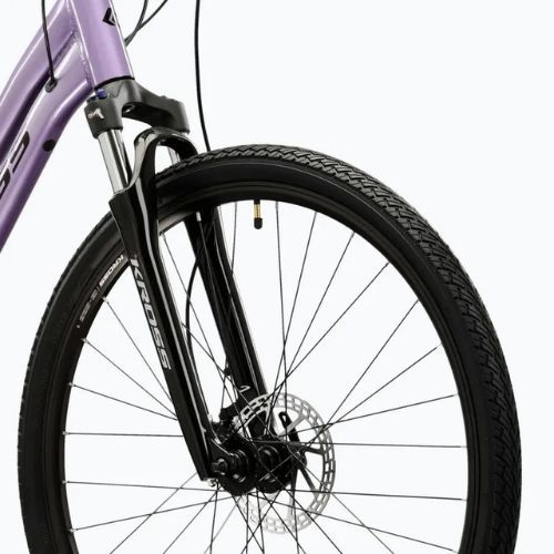 Női cross kerékpár KROSS Evado 5.0 In purple/black/gloss