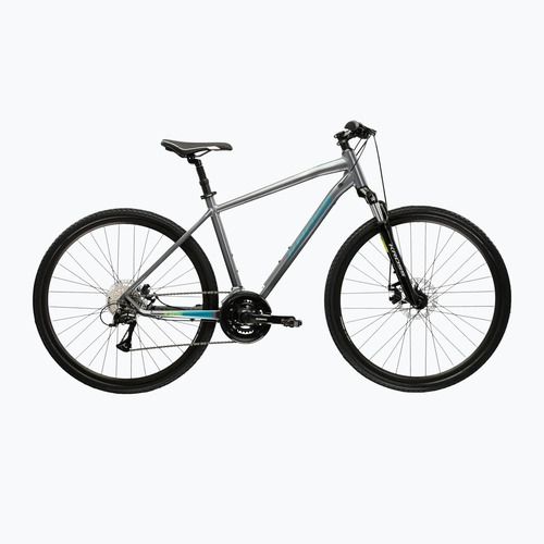 Cross kerékpár KROSS Evado 3.0 grey/teal/gloss