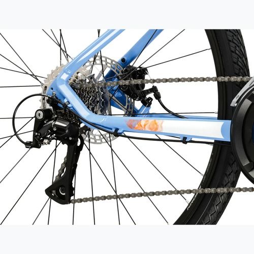 Női cross kerékpár KROSS Evado 3.0 In blue/white/gloss