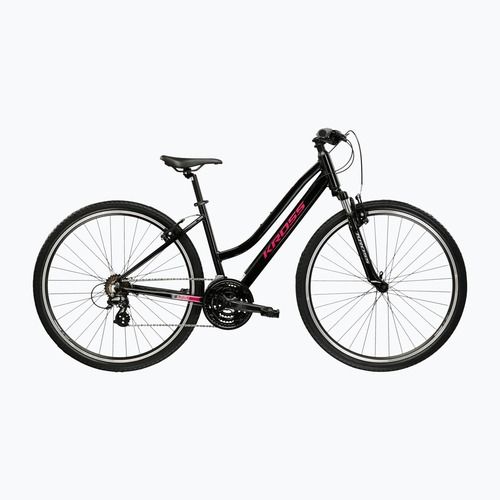 Női cross kerékpár KROSS Evado 2.0 In black/pink