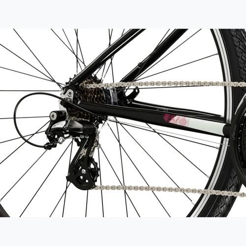 Női cross kerékpár KROSS Evado 2.0 In black/pink/gloss