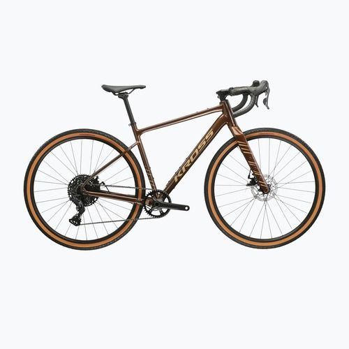 Gravel kerékpár KROSS Esker 2.0 brown/beige/gloss
