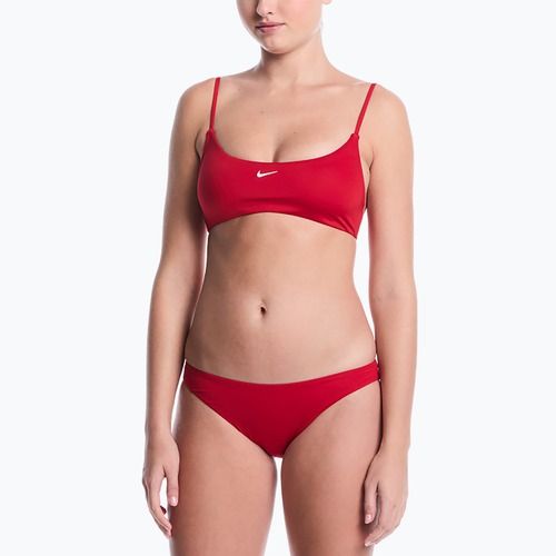 Női kétrészes fürdőruha Nike Essential Bralette Bikini gym red