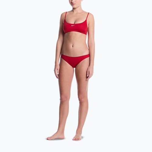 Női kétrészes fürdőruha Nike Essential Bralette Bikini gym red
