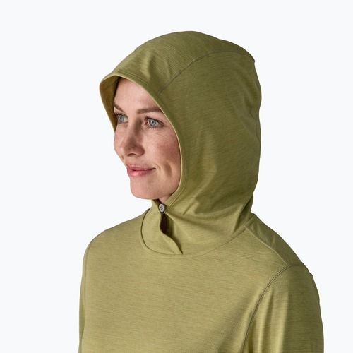 Női pulóver Patagonia Capilene Cool Sun Hoody gumtree green/light gumtree green x-dye