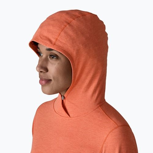 Női pulóver Patagonia Capilene Cool Sun Hoody mellow melon/peach sherbet x-dye