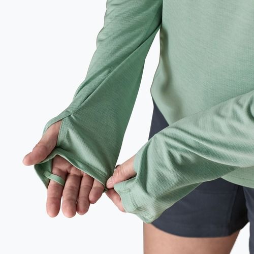 Női pulóver Patagonia Capilene Cool Sun Hoody thermal blue/thin ice x-dye