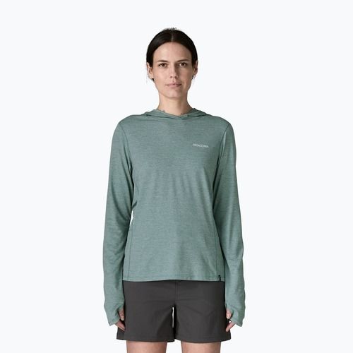 Női pulóver Patagonia Capilene Cool Sun Hoody nouveau green/blue sage x-dye