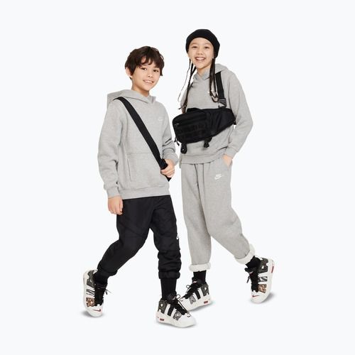 Gyerek pulóver Nike Sportswear Club Fleece dark grey heather/white
