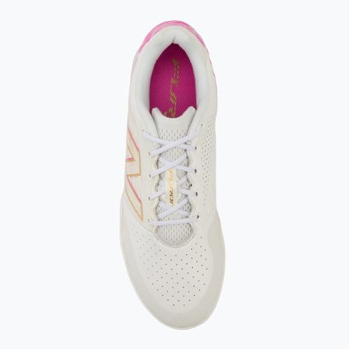 Futballcipő New Balance Furon Pro V8 IN pink heat/sea salt/gold metallic