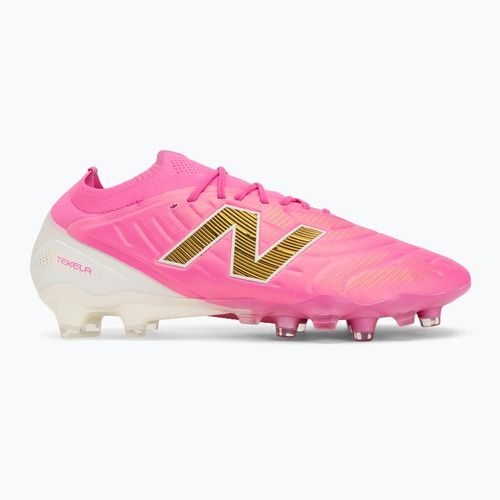 Futballcipő New Balance Tekela Elite Low V5 FG pink heat/metallic gold/pink satin
