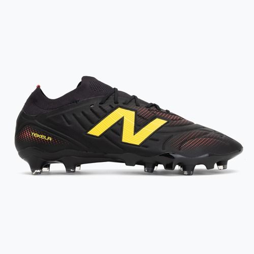 Futballcipő New Balance Tekela Pro Low V5 FG black 100/punch yellow/fire cracker