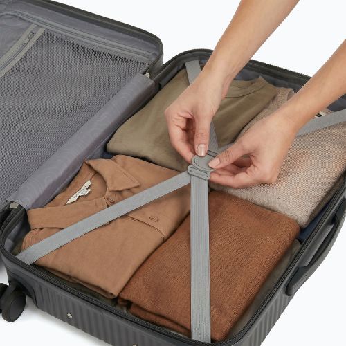 Közepes méretű utazóbőrönd KADVA Palero 64 l szürke