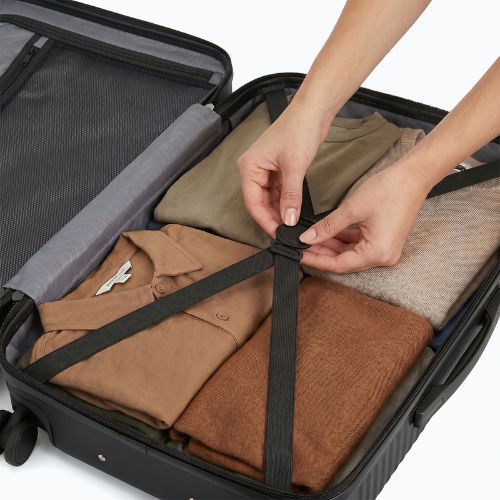 Közepes méretű utazóbőrönd KADVA Palero 64 l fekete
